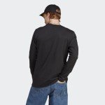 Adidas Black Essentials Long-Sleeve Tee - X-Large