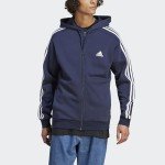 adidas Essentials Fleece 3-Stripes Full-Zip Jacket