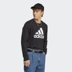 Adidas Black Essentials Long-Sleeve Tee - X-Large