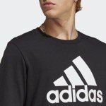 Adidas Black Essentials Long-Sleeve Tee - X-Large