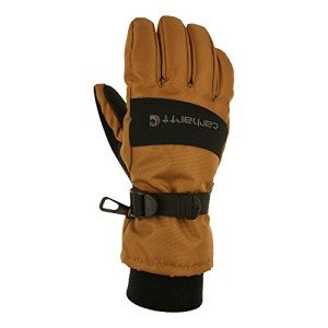 Carhartt Men's Waterproof Insulated Gloves - Brown/Black