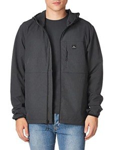 Rip Curl Men's Black Windbreaker Jacket - Small