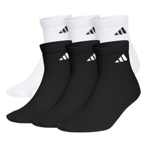 Adidas Men's Cushioned Quarter Socks - 6 Pack