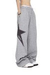 Y2K Star Print Wide Leg Sweatpants for Women
