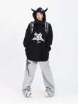 Y2K Star Print Wide Leg Sweatpants for Women