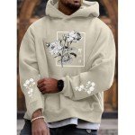 Sulayesh Rose Floral Oversized Hoodie for Men