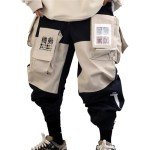 Niepce Inc Black Japanese Cargo Pants for Men