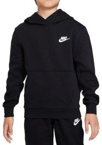 Nike Boys' NSW Club Fleece Hoodie - Black/White