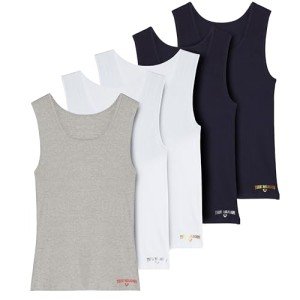 True Religion Men's Classic Ribbed Tank Top Pack