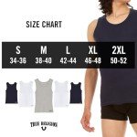 True Religion Men's Classic Ribbed Tank Top Pack