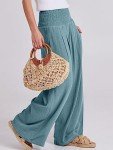 ANRABESS Women's Boho Wide Leg Linen Pants