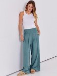 ANRABESS Women's Boho Wide Leg Linen Pants