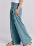 ANRABESS Women's Boho Wide Leg Linen Pants