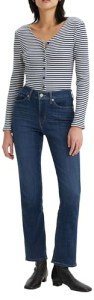 Levi's Women's Straight Jeans - Lapis Dark Horse