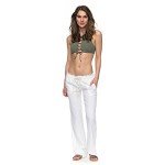 Roxy Women's Oceanside Pant, Sea Salt, Medium