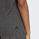 adidas Women's Plus Size Future Icons Winners 3.0 T-Shirt, Black Melange/Grey, 2X