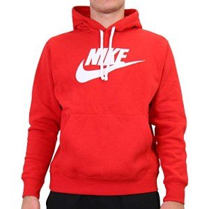 Nike Men's Graphic Pullover Hoodie Scarlet