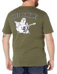 True Religion Men's Buddha Logo Crew Neck Tee, Militant Green, Medium