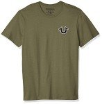 True Religion Men's Buddha Logo Crew Neck Tee, Militant Green, Medium