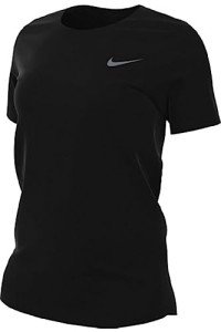 Nike Womens Legend Short Sleeve Crew T-Shirt (as1, Alpha, l, Regular, Regular, Black)