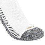 Carhartt Men's Force Performance Work Socks 3 Pair Pack, White, X-Large