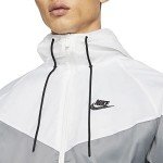 Nike Sportswear Windrunner Men's Hooded Jacket (as1, alpha, m, regular, regular, Smoke Grey/White/Smoke Grey/Black, Medium)