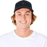 Rip Curl Men's Standard Tepan Flexfit Baseball Hat, Black