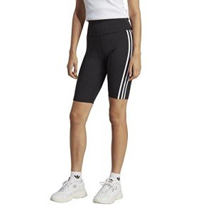 adidas Originals Women's Adicolor Classics High Waisted Short Tights, Black, Small