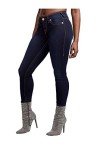 True Religion Women's Halle Mid Rise Super Skinny Fit Jean, Minimal Abrasion, 26