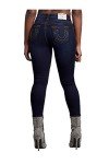 True Religion Women's Halle Mid Rise Super Skinny Fit Jean, Minimal Abrasion, 26