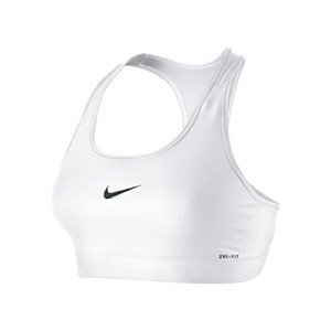 Nike Women's Standard Victory Compression Sports Bra, White/Black, Medium