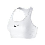 Nike Women's Standard Victory Compression Sports Bra, White/Black, Medium