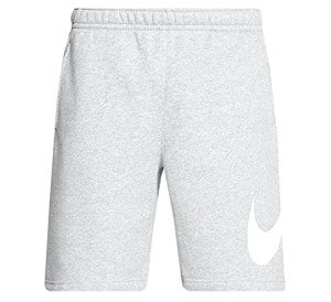 Nike Men's Sportswear Club Short Basketball Graphic, Dark Grey Heather/White/White, Medium