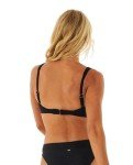 Rip Curl Women's Standard Premium Surf D-DD Cropped Bikini Top, Black