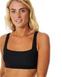 Rip Curl Women's Standard Premium Surf D-DD Cropped Bikini Top, Black
