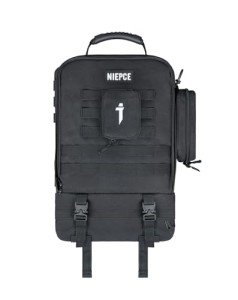 Niepce Inc Japanese Streetwear Techwear Travel Backpack for Men (Black)