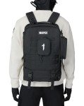 Niepce Inc Japanese Streetwear Techwear Travel Backpack for Men (Black)