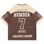 Aelfric Eden Mens 90s Vintage Oversize Shirts Summer Unisex Hipster Printed Casual Tee Streetwear Harajuku Top Tshirt Coffee