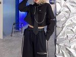 GAI Women's Alt Emo Button Down Shirt Gothic Blouse Techwear Dark Academia Preppy Clothes Aesthetic Japanese Harajuku Streetwear (M,A)