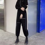 GAI Women's Alt Emo Button Down Shirt Gothic Blouse Techwear Dark Academia Preppy Clothes Aesthetic Japanese Harajuku Streetwear (M,A)