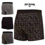 True Religion Mens Boxer Briefs Cotton Stretch Underwear for Men Pack of 4 Gold