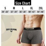 True Religion Mens Boxer Briefs Cotton Stretch Underwear for Men Pack of 4 Gold