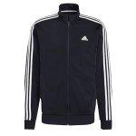 adidas Men's Big Essentials Warm-Up 3-Stripes Track Top, Legend Ink/White, X-Large/Tall