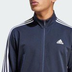 adidas Men's Big Essentials Warm-Up 3-Stripes Track Top, Legend Ink/White, X-Large/Tall
