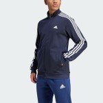 adidas Men's Big Essentials Warm-Up 3-Stripes Track Top, Legend Ink/White, X-Large/Tall