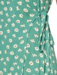 Billabong womens Wrap Front Midi Length Casual Dress, Island Green, Large US