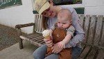 Carhartt Baby-boys Infant Washed Duck Bib Overall, Brown, 12 Mo.