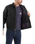 Carhartt mens Duck Detroit Jacket (Regular and Big & Tall Sizes) Work Utility Outerwear, Black, XX-Large US