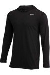 Nike Mens Dry Long Sleeve Sun Hoodie Tee Black Size Medium