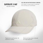 adidas Women's Superlite Hat, Relaxed-fit Adjustable Workout Sports Cap, Wonder Alumina Grey/Alumina Beige/3.0, One Size